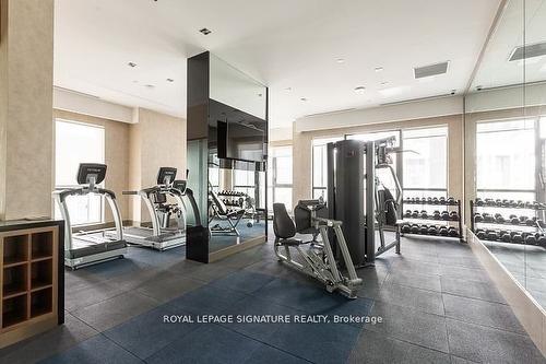 412-17 Zorra St, Toronto, ON - Indoor Photo Showing Gym Room