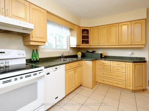 3540 Queenston Dr, Mississauga, ON - Indoor Photo Showing Kitchen With Double Sink