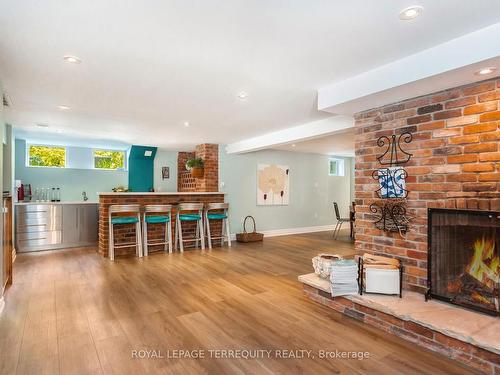 1319 Tyandaga Park Dr, Burlington, ON - Indoor Photo Showing Other Room With Fireplace