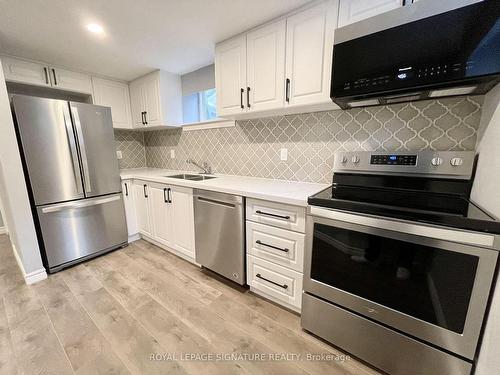 Basemen-128 Allenby Ave, Hamilton, ON - Indoor Photo Showing Kitchen With Stainless Steel Kitchen With Double Sink