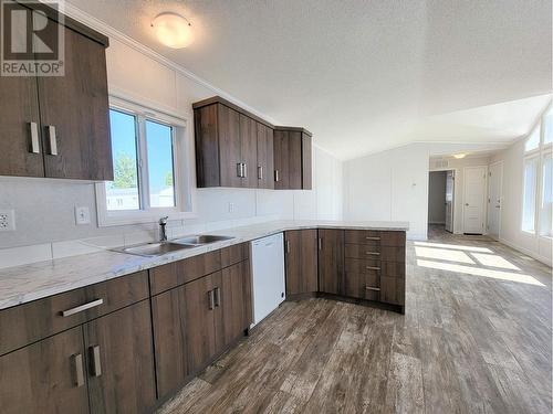 80 684 North Fraser Road, Quesnel, BC - Indoor Photo Showing Kitchen With Double Sink