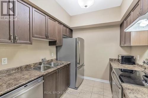 308 - 45 Ferndale Drive S, Barrie, ON - Indoor Photo Showing Kitchen With Double Sink