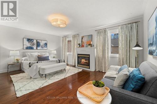 224 - 60 Rosewood Avenue, Mississauga, ON - Indoor Photo Showing Living Room With Fireplace