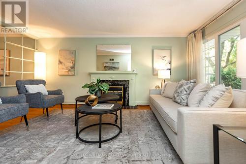 55 Kirk Bradden Road E, Toronto, ON - Indoor Photo Showing Living Room With Fireplace