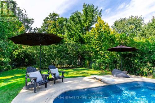 431 Patricia Drive, Burlington, ON - Outdoor With In Ground Pool With Backyard