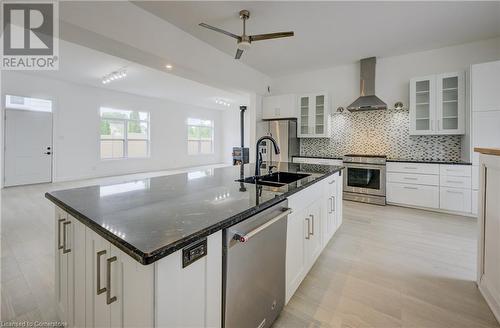 149 Woolwich Street, Waterloo, ON - Indoor Photo Showing Kitchen With Double Sink With Upgraded Kitchen