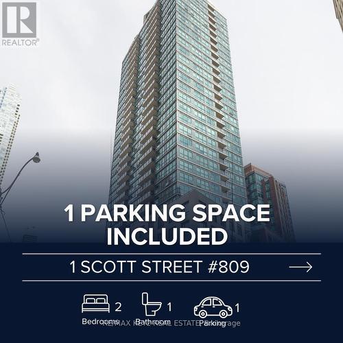 809 - 1 Scott Street, Toronto, ON - 