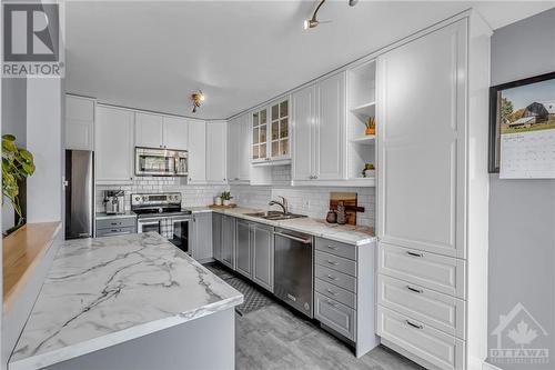 45 Springcreek Crescent, Ottawa, ON - Indoor Photo Showing Kitchen With Stainless Steel Kitchen With Double Sink