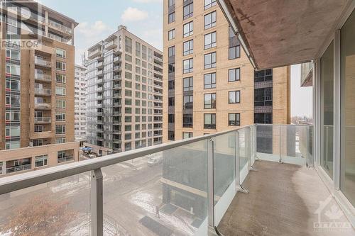 Balcony with South-Facing Views - 111 Champagne Avenue Unit#403, Ottawa, ON - Outdoor With Balcony