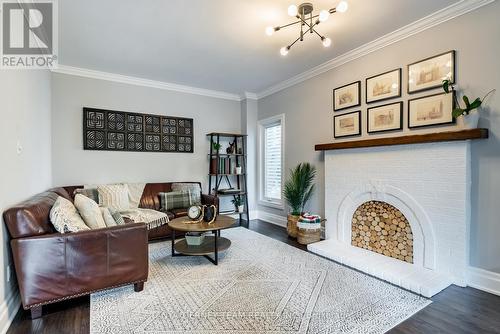 11 Roan Drive, Whitby (Lynde Creek), ON - Indoor Photo Showing Living Room With Fireplace