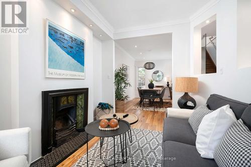 63 Chisholm Avenue, Toronto, ON - Indoor Photo Showing Living Room With Fireplace