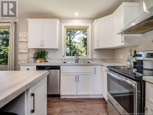 75 Berkley Drive, New Maryland, NB - Indoor Photo Showing Kitchen With Double Sink