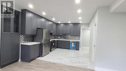 Bsmt - 19 Falkland Road, Brampton, ON - Indoor Photo Showing Kitchen With Upgraded Kitchen