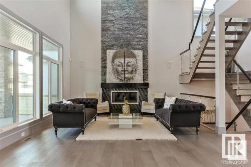 3510 Watson Sw, Edmonton, AB - Indoor With Fireplace