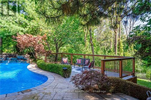 2313 Homer Drive, Burlington, ON - Outdoor With In Ground Pool With Deck Patio Veranda