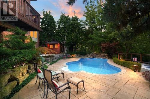 2313 Homer Drive, Burlington, ON - Outdoor With In Ground Pool With Deck Patio Veranda With Backyard