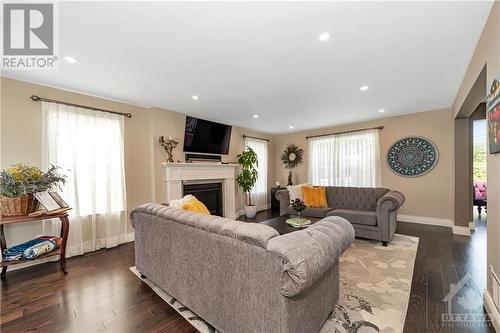 43 Brae Crescent, Stittsville, ON - Indoor Photo Showing Living Room With Fireplace