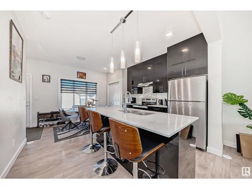 3248 Kulay Wy Sw, Edmonton, AB - Indoor Photo Showing Kitchen With Double Sink With Upgraded Kitchen