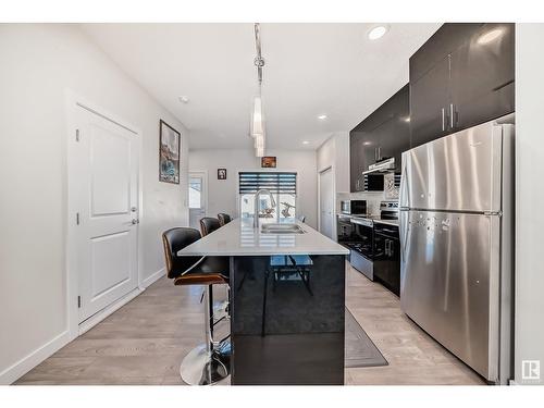 3248 Kulay Wy Sw, Edmonton, AB - Indoor Photo Showing Kitchen With Stainless Steel Kitchen