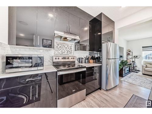 3248 Kulay Wy Sw, Edmonton, AB - Indoor Photo Showing Kitchen With Stainless Steel Kitchen With Upgraded Kitchen