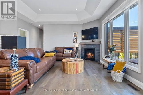 151 Spencer Avenue, Lucan Biddulph (Lucan), ON - Indoor Photo Showing Living Room With Fireplace