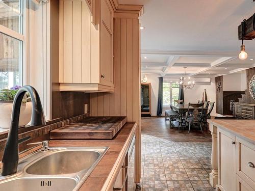 Cuisine - 1380 Rue De La Réserve, Saint-Lucien, QC - Indoor Photo Showing Kitchen With Double Sink