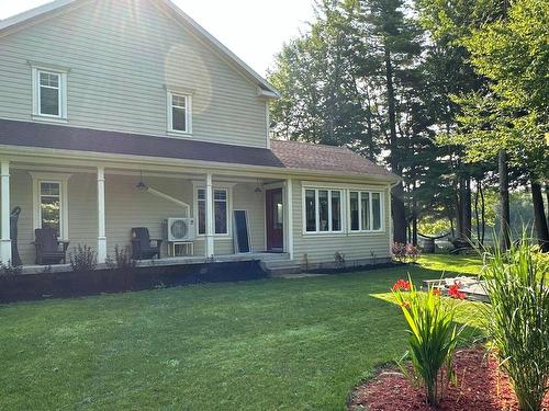 Cour - 1380 Rue De La Réserve, Saint-Lucien, QC - Outdoor With Deck Patio Veranda With Facade