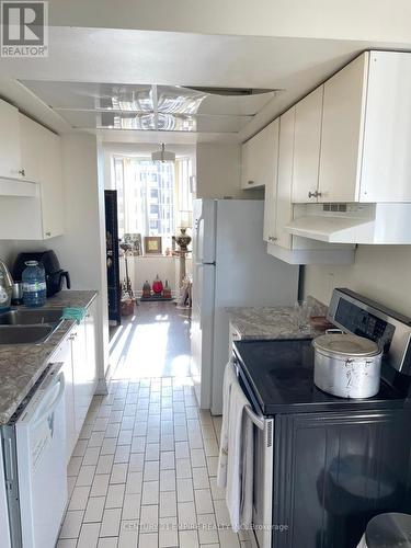 1203 - 5 Lisa Street, Brampton, ON - Indoor Photo Showing Kitchen With Double Sink