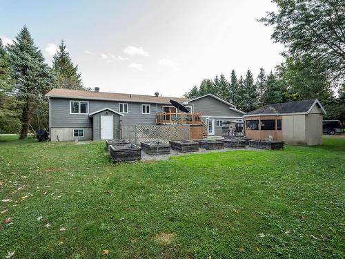 Back facade - 112 Rue Vénus, Farnham, QC - Outdoor With Deck Patio Veranda