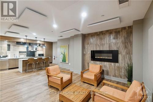 506 - 131 Holland Avenue, Ottawa, ON - Indoor Photo Showing Living Room With Fireplace