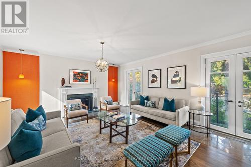 183 Lawrence Avenue E, Toronto, ON - Indoor Photo Showing Living Room With Fireplace