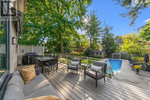 183 Lawrence Avenue E, Toronto, ON - Outdoor With In Ground Pool With Deck Patio Veranda