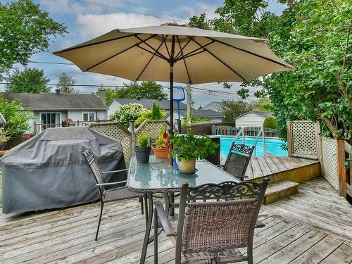 Terrasse - 337 Rue Courval, Boisbriand, QC - Outdoor With Above Ground Pool With Deck Patio Veranda With Exterior