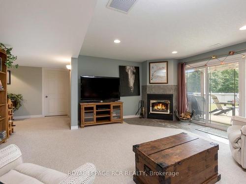 102554 Road 49 Rd, West Grey, ON - Indoor Photo Showing Living Room With Fireplace