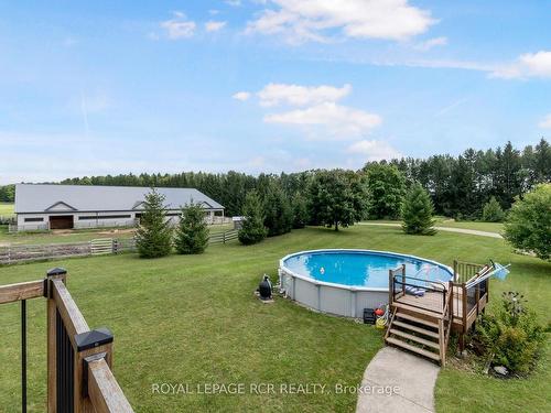 102554 Road 49 Rd, West Grey, ON - Outdoor With Above Ground Pool With Backyard