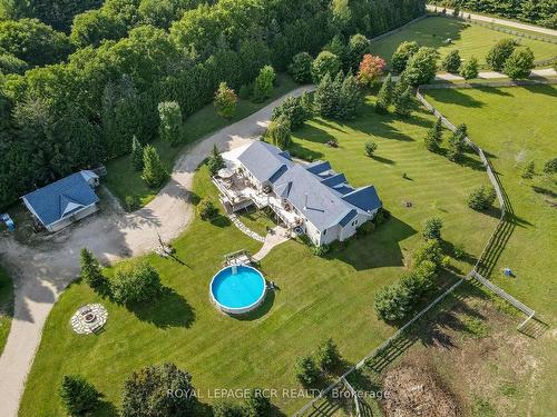 102554 Road 49 Rd, West Grey, ON - Outdoor With Above Ground Pool With View