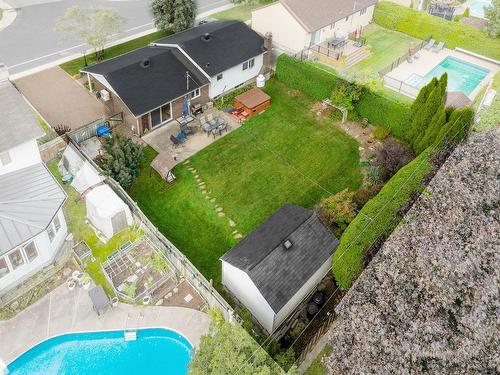 Overall view - 284 Rue D'Avaugour, Boucherville, QC - Outdoor With In Ground Pool With View