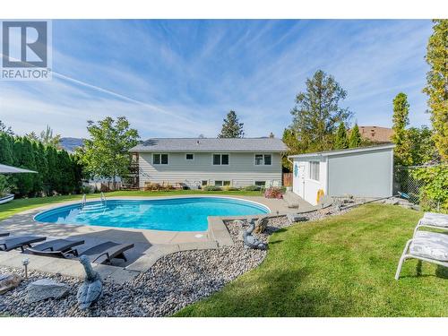 3821 35Th Street, Osoyoos, BC - Outdoor With In Ground Pool With Backyard