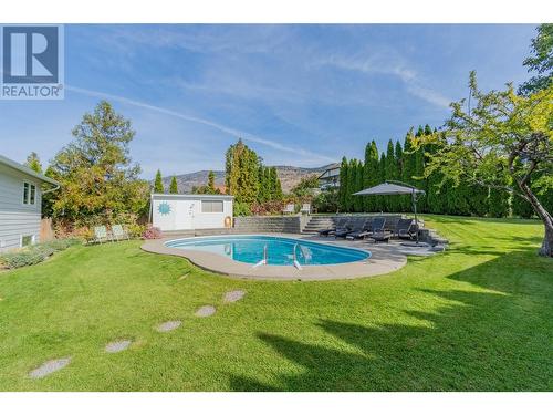 3821 35Th Street, Osoyoos, BC - Outdoor With In Ground Pool With Backyard