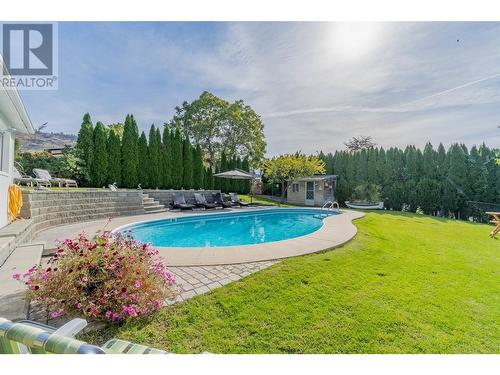 3821 35Th Street, Osoyoos, BC - Outdoor With In Ground Pool With Backyard