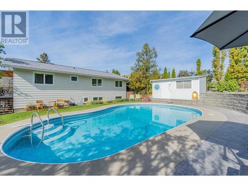 3821 35Th Street, Osoyoos, BC - Outdoor With In Ground Pool With Backyard With Exterior