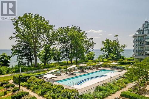 808 - 3500 Lakeshore Road W, Oakville, ON - Outdoor With In Ground Pool