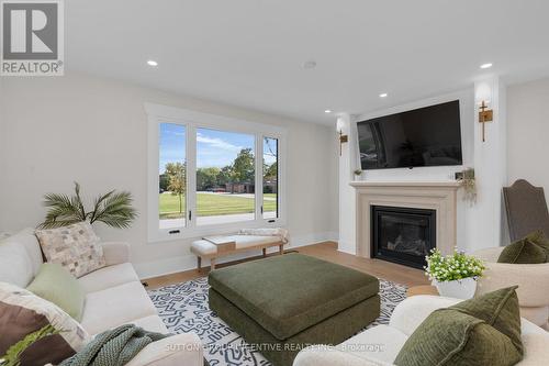 254 Cook Street, Barrie, ON - Indoor Photo Showing Living Room With Fireplace