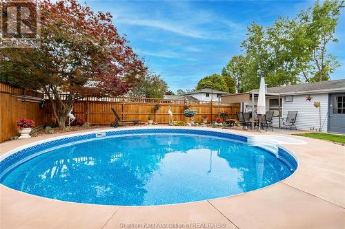 27 Joanne Street, Chatham, ON - Outdoor With In Ground Pool With Backyard