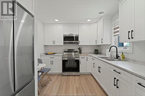 1837 Meldrum Unit# 1, Windsor, ON - Indoor Photo Showing Kitchen With Double Sink