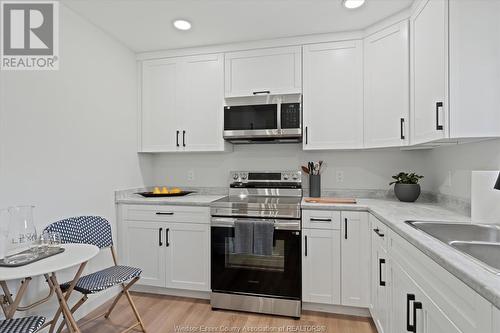 1837 Meldrum Unit# 1, Windsor, ON - Indoor Photo Showing Kitchen With Double Sink