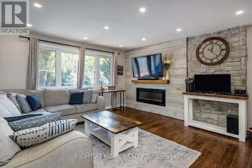 420 Parkhill Road E, Douro-Dummer, ON - Indoor Photo Showing Living Room With Fireplace