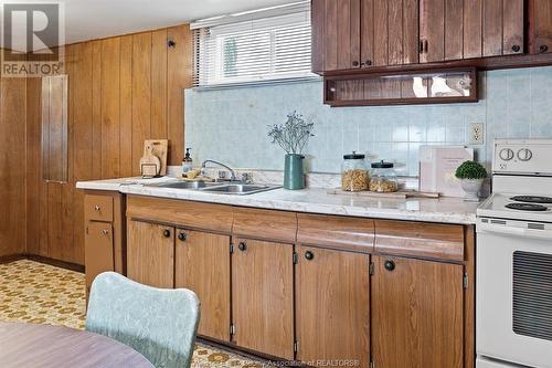 1075 Frank Avenue, Windsor, ON - Indoor Photo Showing Kitchen With Double Sink