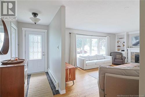 45 Walker Street, Fredericton, NB - Indoor Photo Showing Living Room With Fireplace