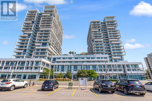 1106 - 55 Speers Road, Oakville, ON - Outdoor With Balcony With Facade